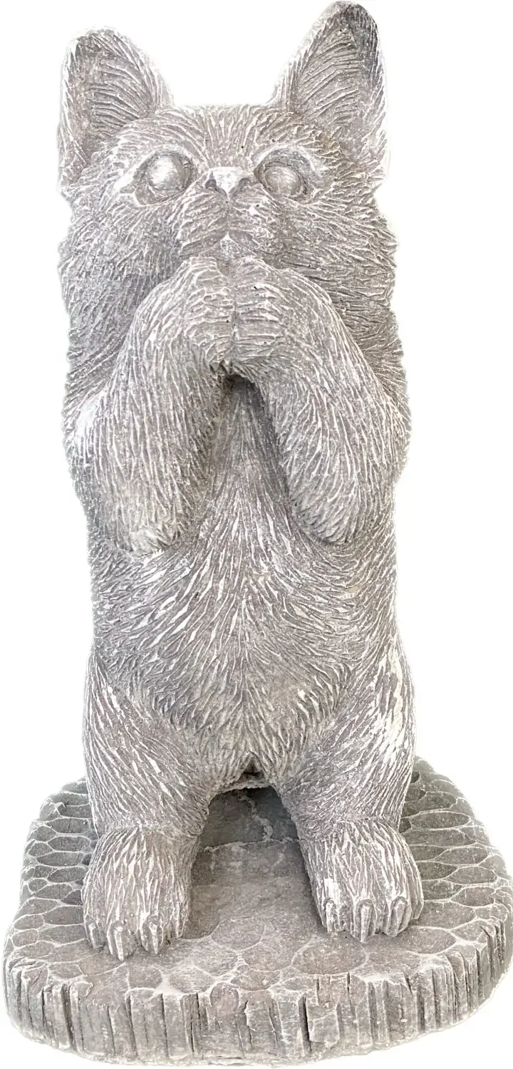 Artikelbild 4 des Artikels “Sammy , stehendes Kätzchen auf Sockel, 25 cm H | Steinguss “